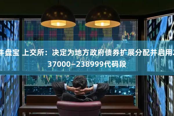 牛盘宝 上交所：决定为地方政府债券扩展分配并启用237000—238999代码段